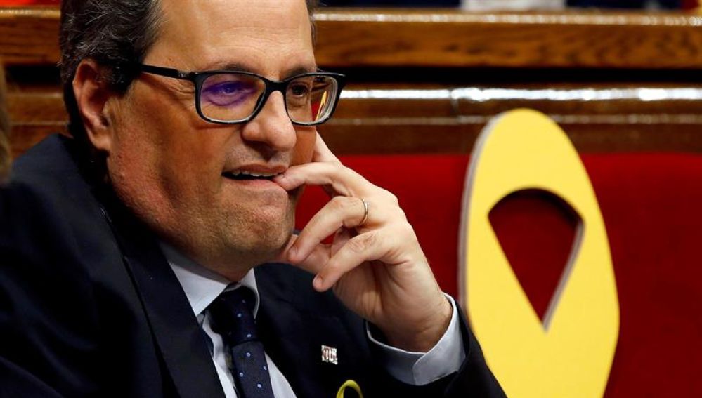 El candidato de JxCat a la presidencia de la Generalitat, Quim Torra