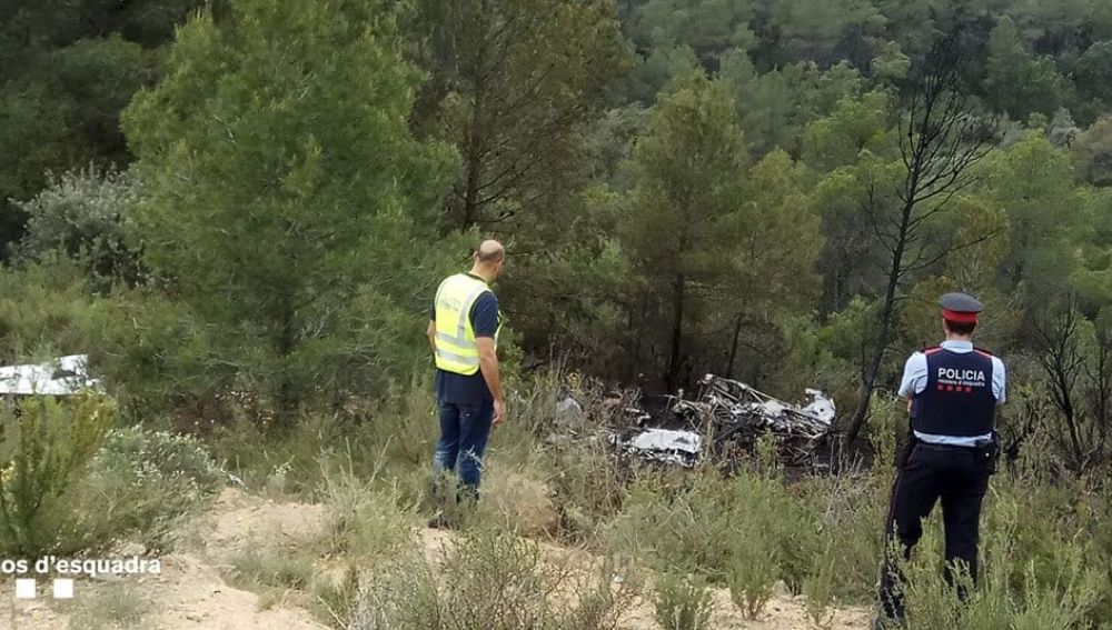 accidente de avioneta en Ribera de Ebro