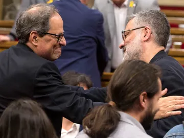 Quim Torra y Carles Riera Quim Torra y Carles Riera