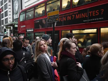 Un autobús en Londres Un autobús en Londres