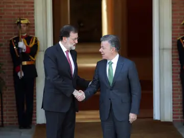 Mariano Rajoy y Juan Manuel Santos Mariano Rajoy y Juan Manuel Santos