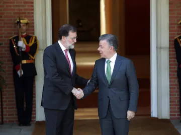 Mariano Rajoy y Juan Manuel Santos Mariano Rajoy y Juan Manuel Santos