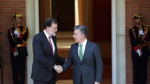 Mariano Rajoy y Juan Manuel Santos Mariano Rajoy y Juan Manuel Samtos