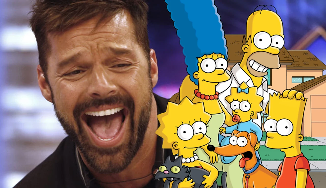 Ricky Martin 'preocupa' a Homer en su primera imagen como miembro de 'Los Simpson'