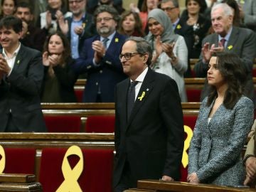 Quim Torra, en la sesión de investidura como president de la Generalitat