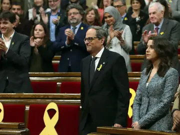 Quim Torra, en la sesión de investidura como president de la Generalitat Quim Torra, en la sesión de investidura como president de la Generalitat
