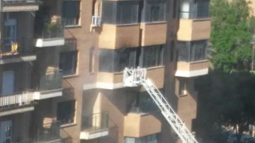 Rescate en el incendio de Valencia