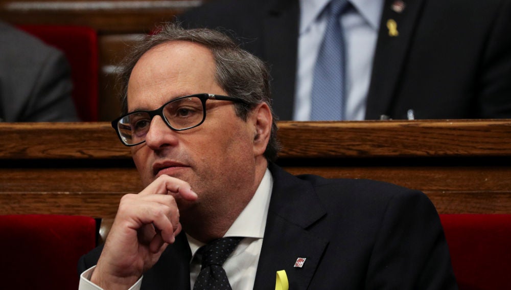 Noticias 1 Antena 3 (14-05-18) Quim Torra, elegido presidente de Cataluña con 66 votos a favor y las cuatro abstenciones de la CUP