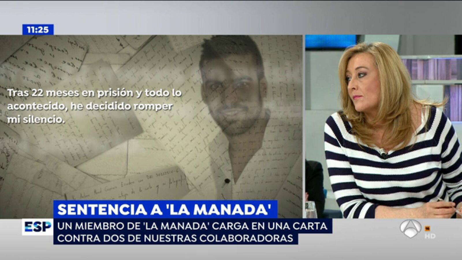 Elisa Beni responde al miembro de 'La Manada' que la nombró en su carta de defensa: 