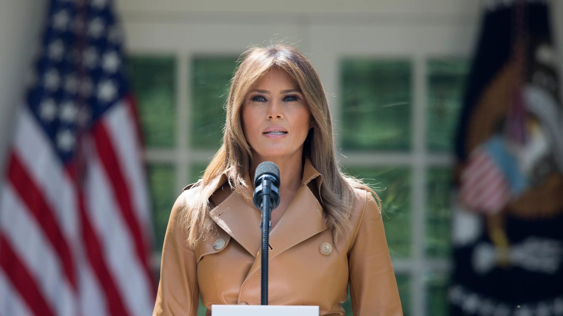 La primera dama de Estados Unidos, Melania Trump. La primera dama de Estados Unidos, Melania Trump.