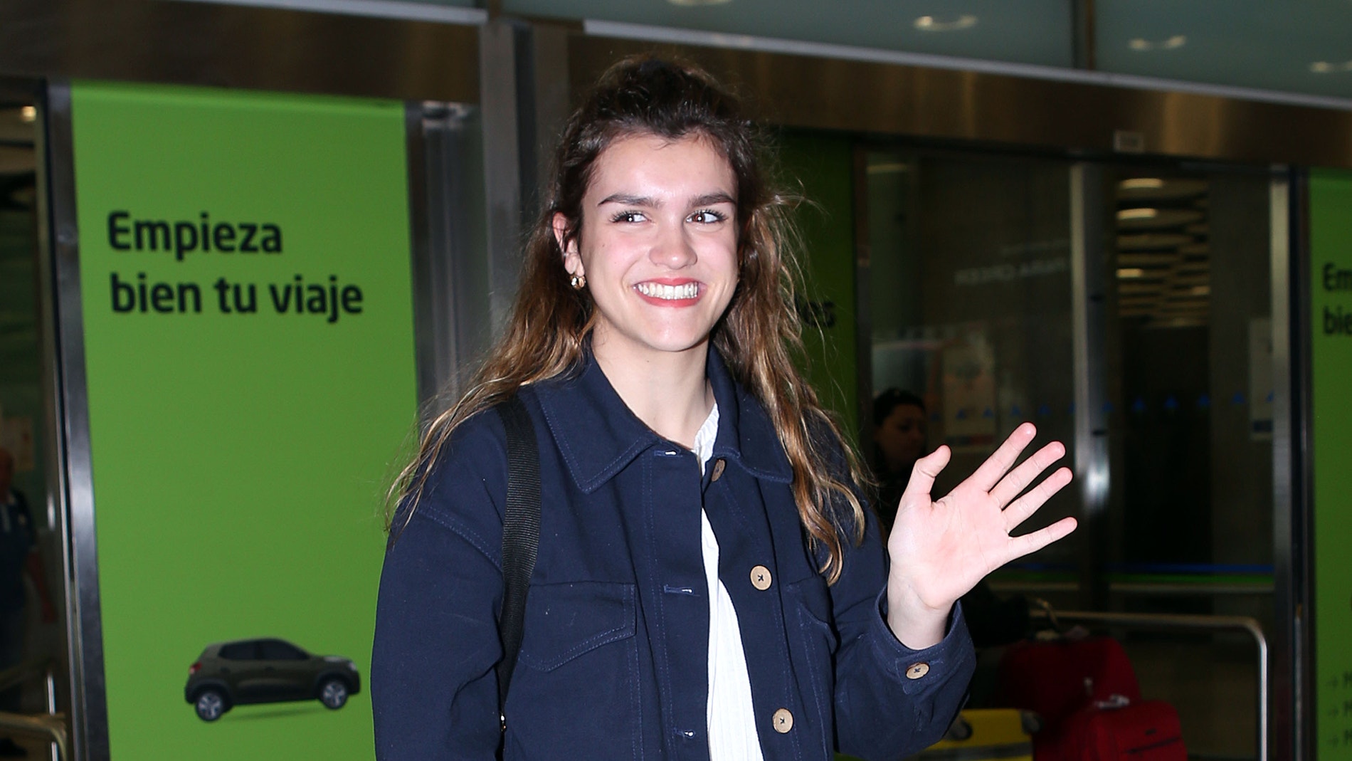 Amaia a su llegada a Madrid