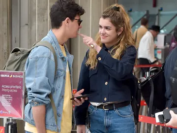 Amaia y Alfred en el aeropuerto tras Eurovisión Amaia y Alfred en el aeropuerto tras Eurovisión