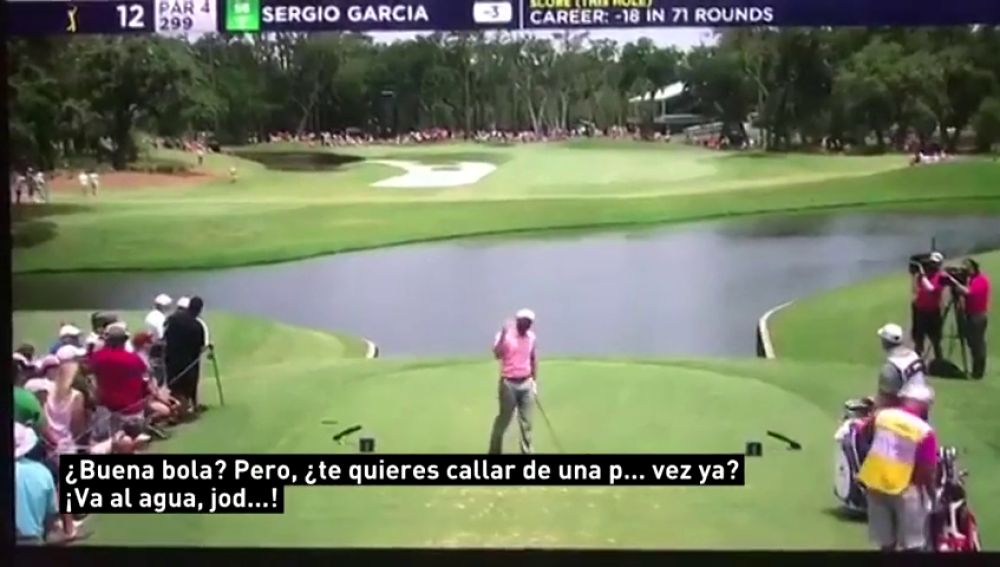 Sergio García pierde los nervios con un niño que le apoyaba: "¿Buena bola? ¡Te quieres callar de una p*** vez!"