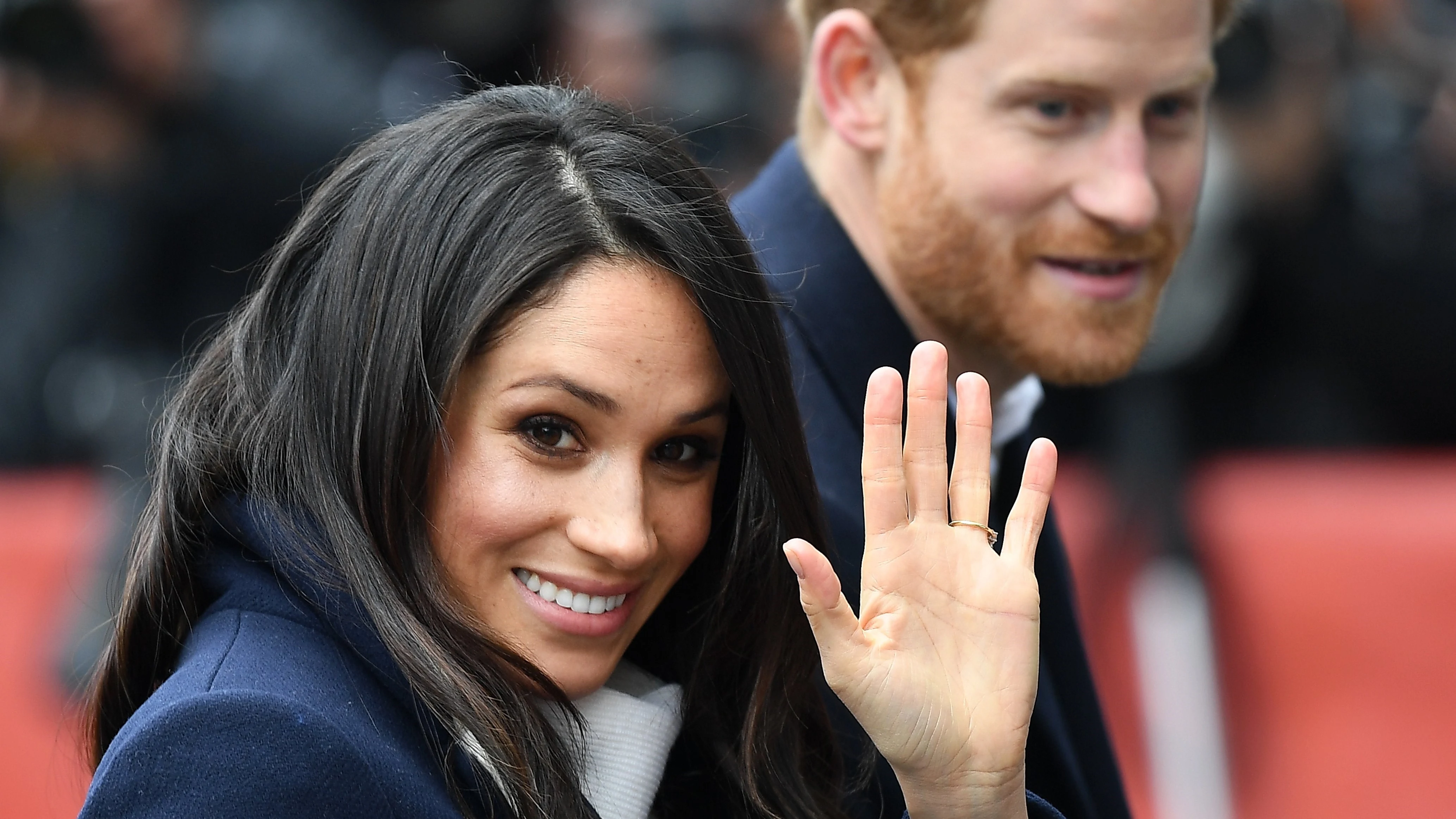 El príncipe Enrique de Inglaterra y su prometida, Meghan Markle