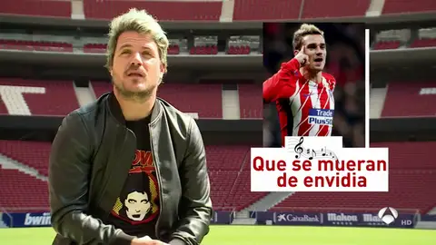 Dani Martín habla con Antena 3 en el Metropolitano: "Me gusta más el Atleti que el fútbol" Dani Martín habla con Antena 3 en el Metropolitano: "Me gusta más el Atleti que el fútbol"