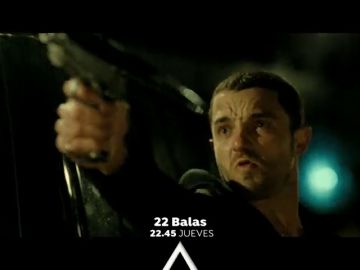 Cine de acción en Antena 3 con '22 balas'