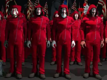 Imagen del vídeo del Atlético de Madrid versionando 'La casa de papel' Imagen del vídeo del Atlético de Madrid versionando 'La casa de papel'