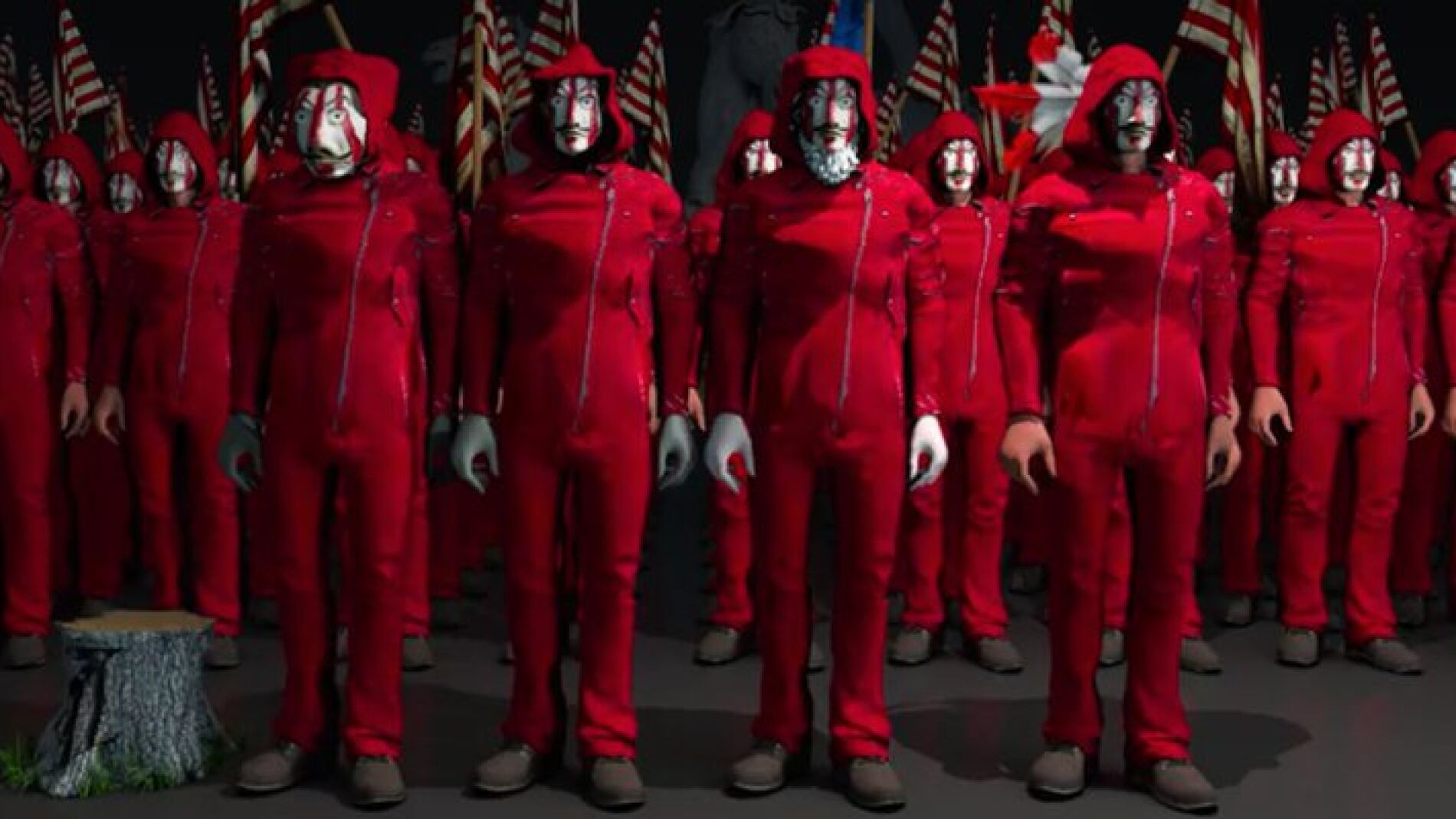 Imagen del vídeo del Atlético de Madrid versionando 'La casa de papel'