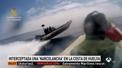 La Guardia Civil intercepta una narcolancha con dos toneladas de hachís en Huelva