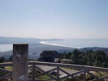 Vista de A Lanzada desde el mirador de Siradella (O Grove)