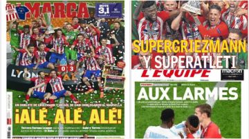 El título de la Europa League copa las portadas de la prensa