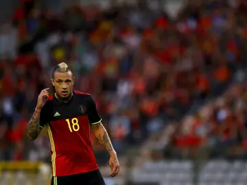 Nainggolan, durante un partido con Bélgica Nainggolan, durante un partido con Bélgica