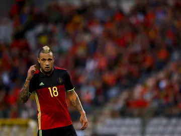 Nainggolan, durante un partido con Bélgica Nainggolan, durante un partido con Bélgica