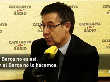 Bartomeu: "El Barça no funciona a golpe de talonario como otros equipos" Bartomeu: "El Barça no funciona a golpe de talonario como otros equipos"