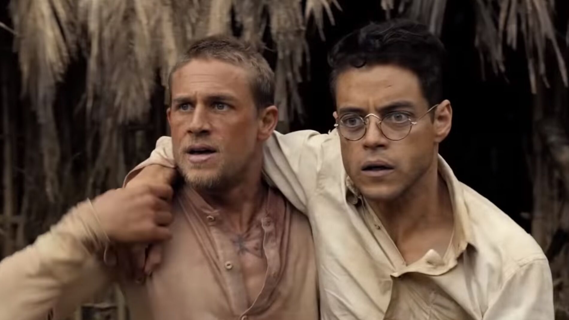 Charlie Hunnam y Rami Malek en 'Papillon'