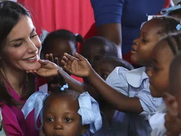La reina Letizia en Haití La reina Letizia en Haití