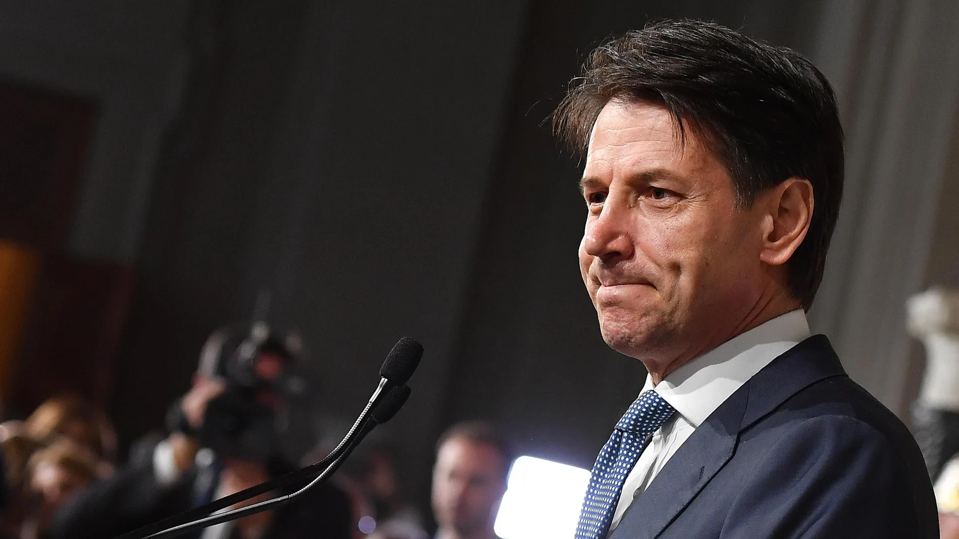 El primer ministro italiano Giuseppe Conte El primer ministro italiano Giuseppe Conte