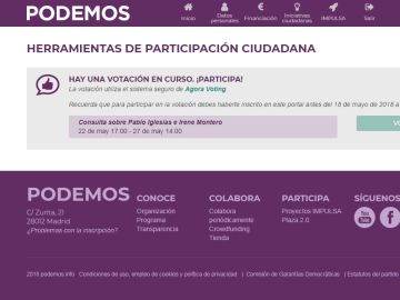 Votación de Podemos