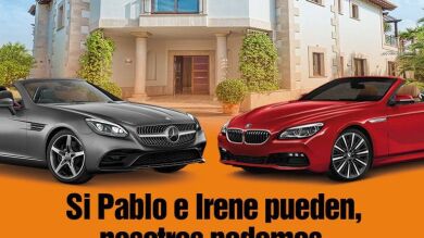 Una empresa de alquiler de coches aprovecha la compra del chalet de Iglesias y Montero con un polémico anuncio: 
