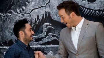J.A. Bayona y Chris Pratt presentan en Madrid 'Jurassic World: El reino caído'