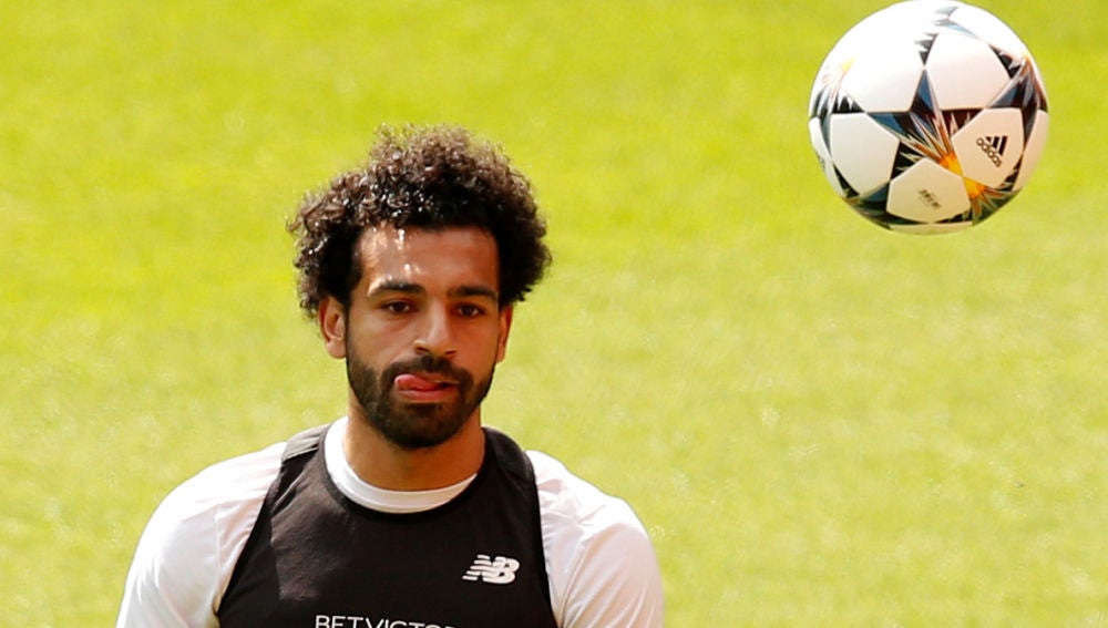 Mohamed Salah, en un partido del Liverpool