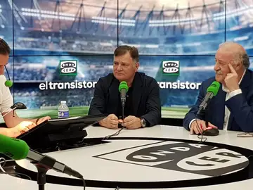 José Ramón de la Morena con Vicente del Bosque y José Antonio Camacho. José Ramón de la Morena con Vicente del Bosque y José Antonio Camacho.