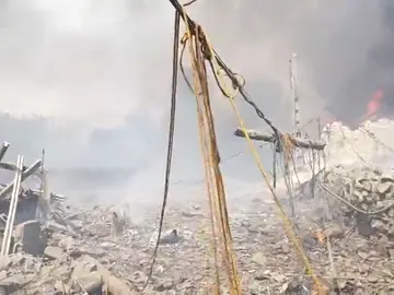 Fuerte explosión por pirotecnia en Tui Fuerte explosión por pirotecnia en Tui