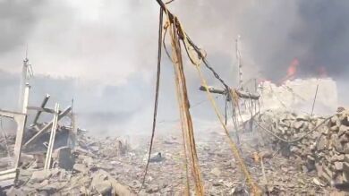 Fuerte explosión por pirotecnia en Tui 