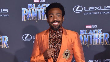 Donald Glover en la premiere de 'Black Panther'