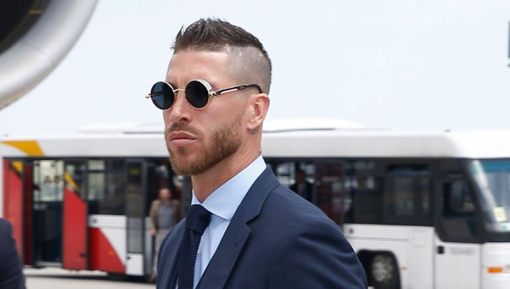 Sergio Ramos, en la expedición del Real Madrid
