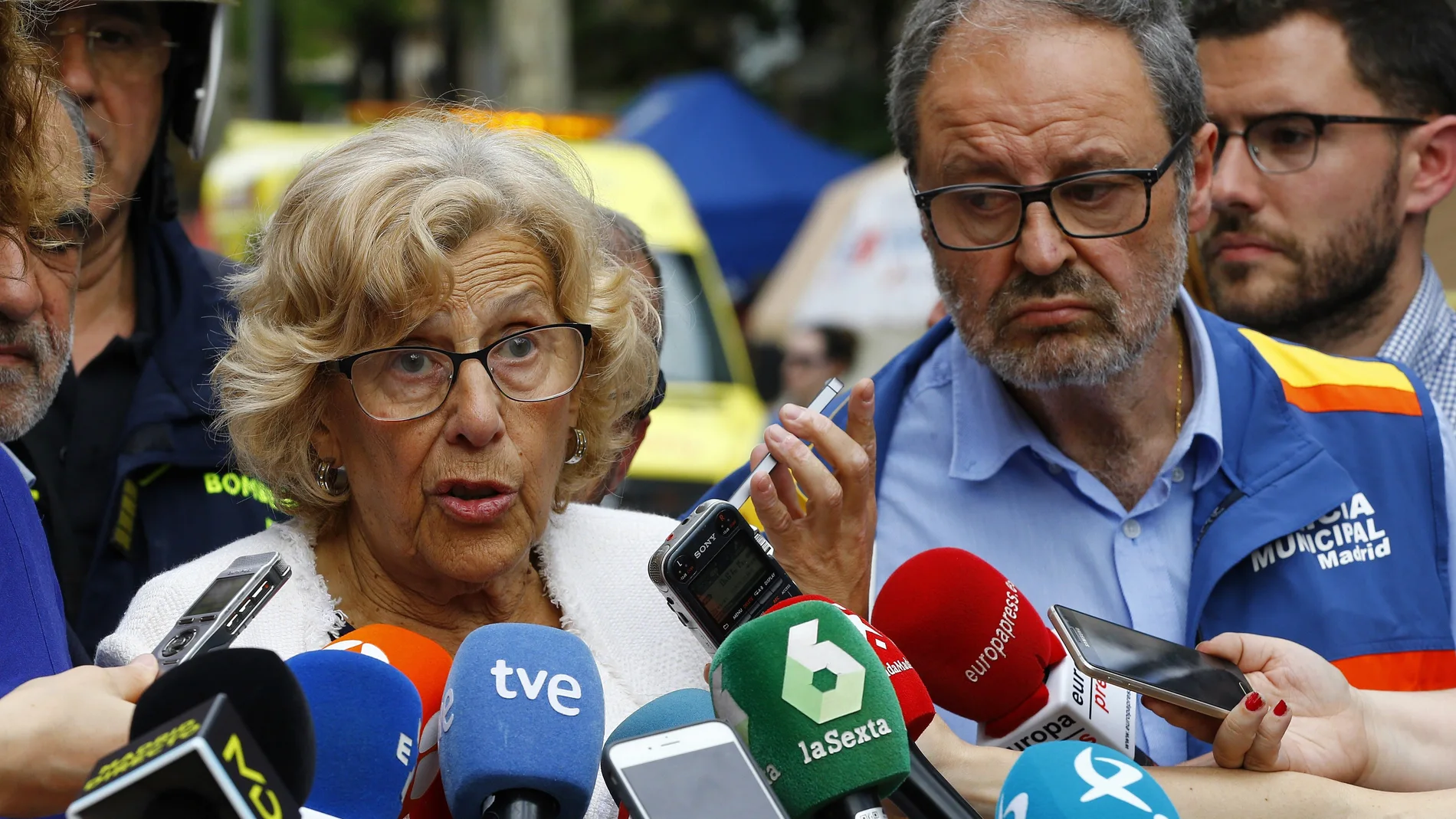 La alcaldesa de Madrid, Manuela Carmena La alcaldesa de Madrid, Manuela Carmena