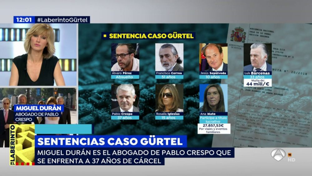 Miguel Durán, abogado de Pablo Crespo: "La sentencia no nos pilla por sorpresa porque hay magistrados que no son imparciales"