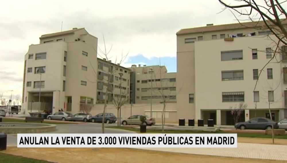 Anulan la venta de 3.000 viviendas públicas en Madrid