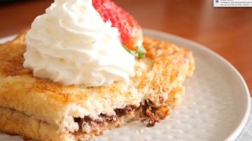 Tostada francesa con Nutella Tostada francesa con Nutella