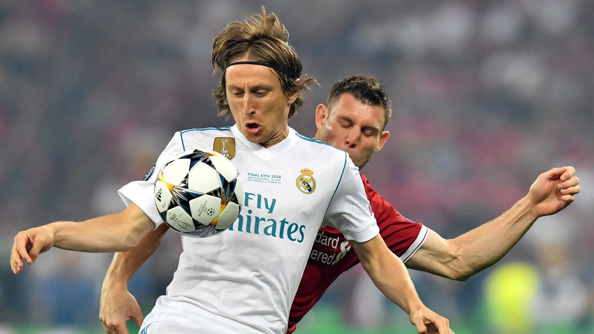 Luka Modric durante la Final de la Champions Luka Modric durante la Final de la Champions