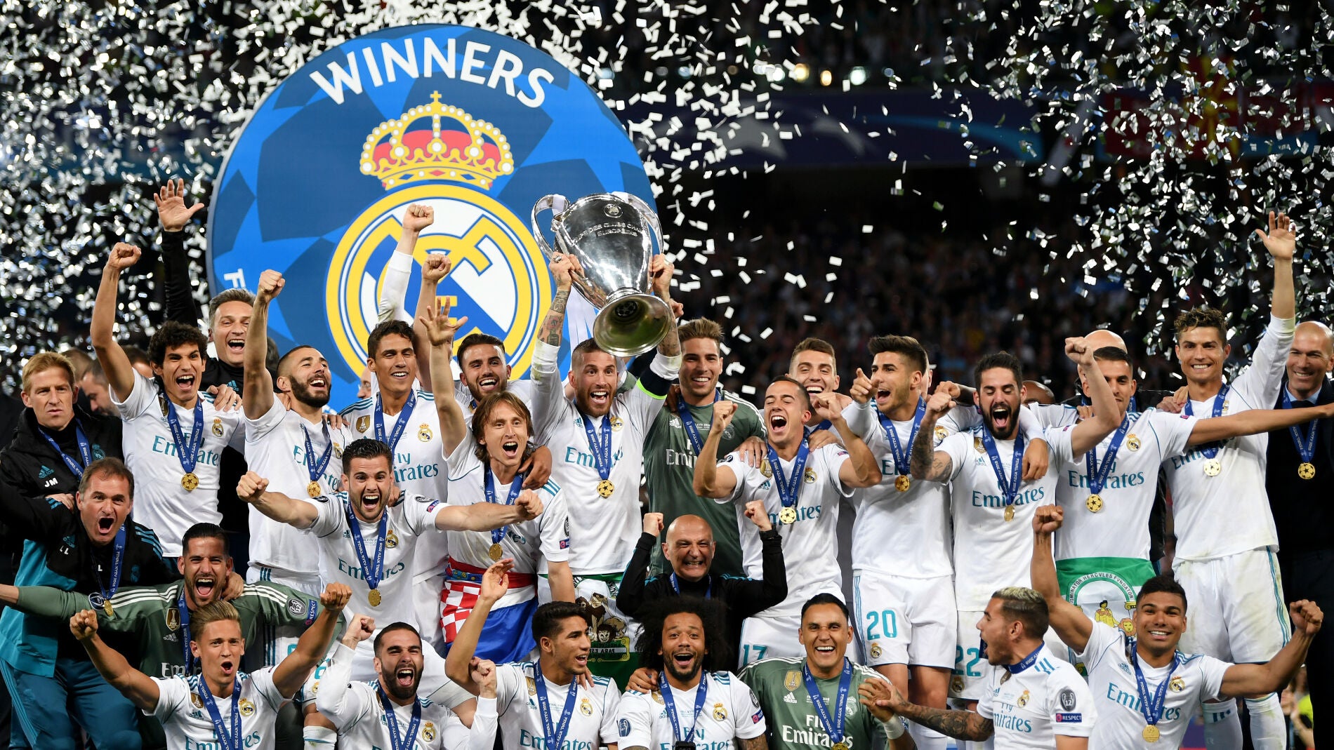 Sergio Ramos levanta la Copa de Europa en Kiev