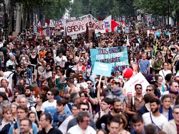 Protestas en Francia contra las políticas de Macron Protestas en Francia contra las políticas de Macron