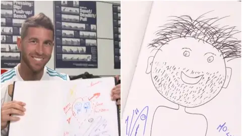 Los dibujos de los finalistas de la Champions de sí mismos Los dibujos de los finalistas de la Champions de sí mismos