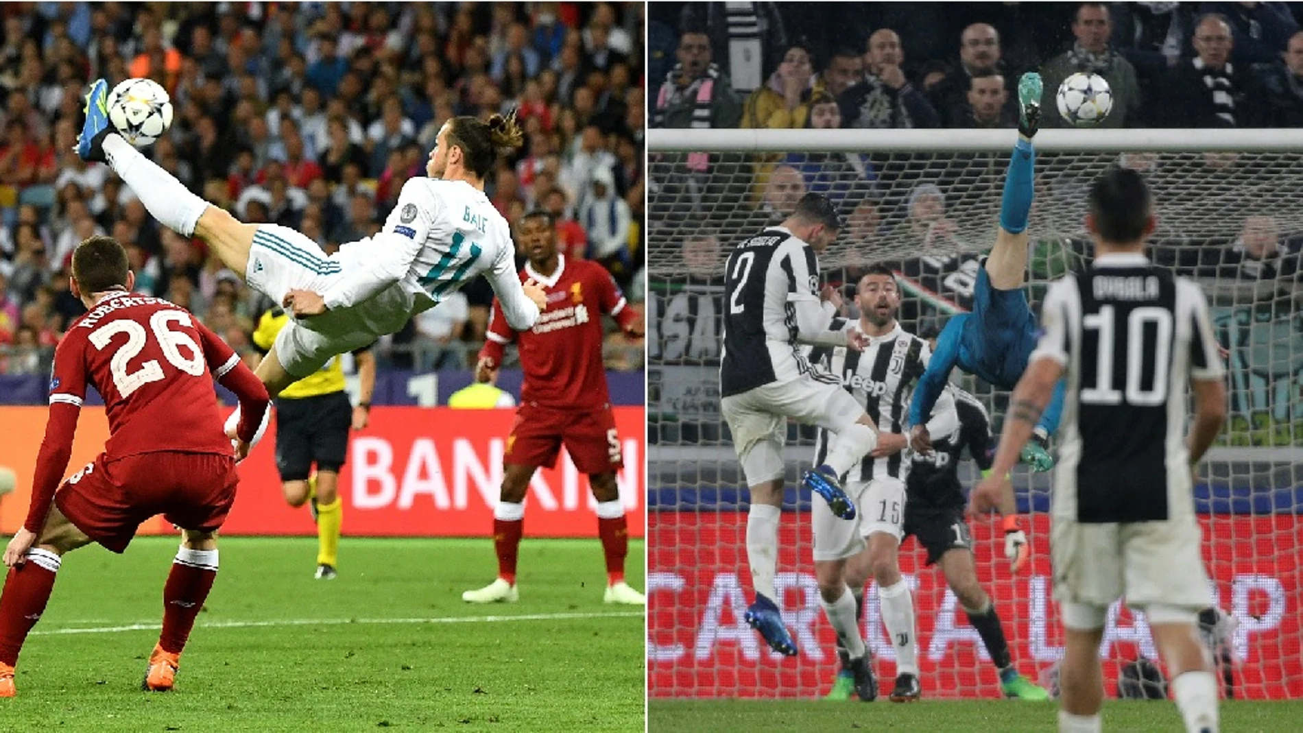 La chilena de Bale y la de Cristiano Ronaldo