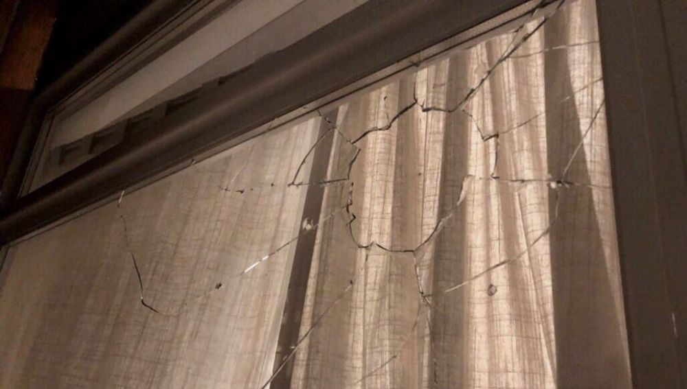 Así ha quedado la ventana del concejal Bastenier